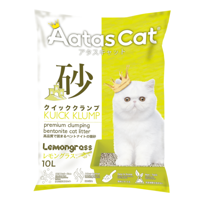 AATAS CAT BENTONITE LEMONGRASS LITTER 10L