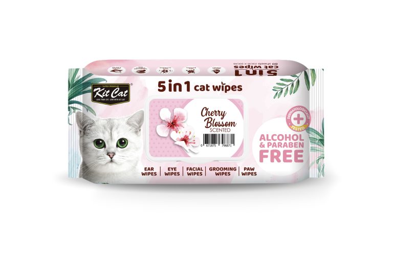 KIT CAT 5 IN 1 WIPES-CHERRY BLOSSOM