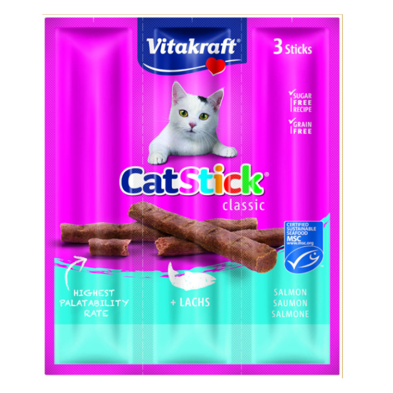 VITAKRAFT MINI CAT STICK SALMON (3 SACHET)