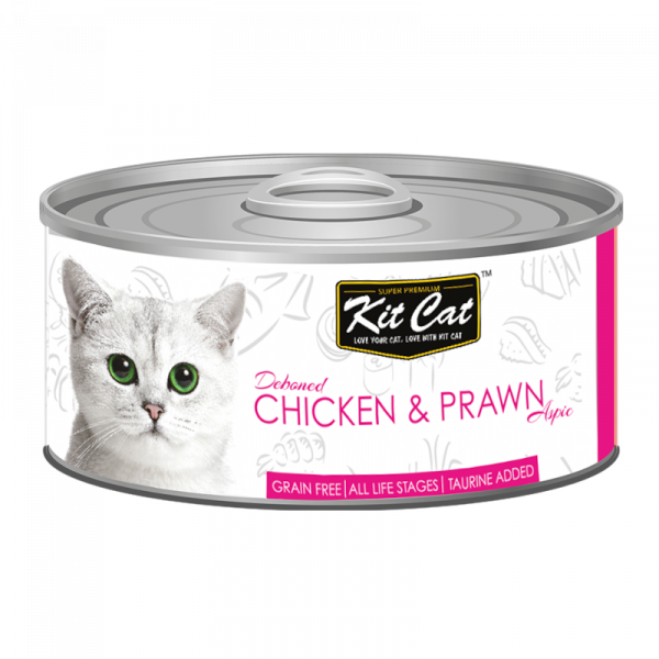 KIT CAT DEBONED CHICKEN WITH PRAWN TOPPERS 80g